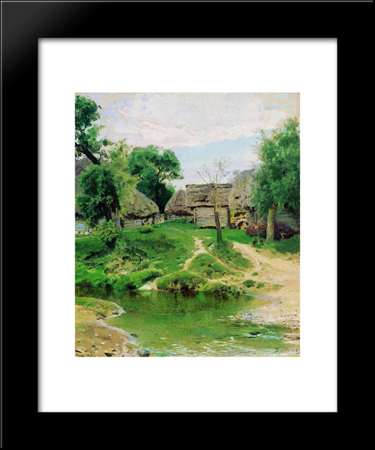 Turgenevo Village 20x24 Black Modern Wood Framed Art Print Poster by Polenov, Vasily