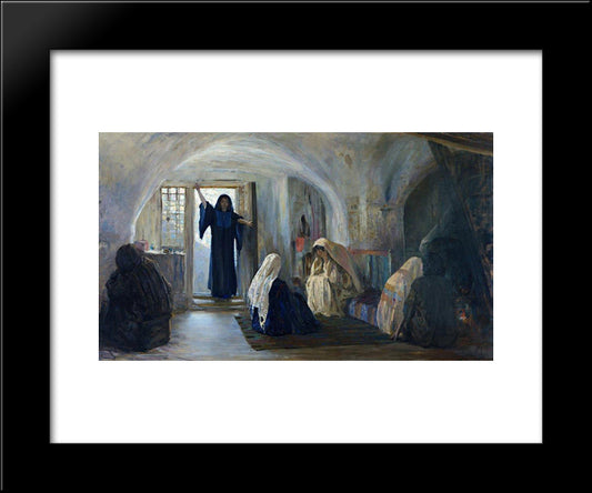 Ushered In A Tearful Joy 20x24 Black Modern Wood Framed Art Print Poster by Polenov, Vasily