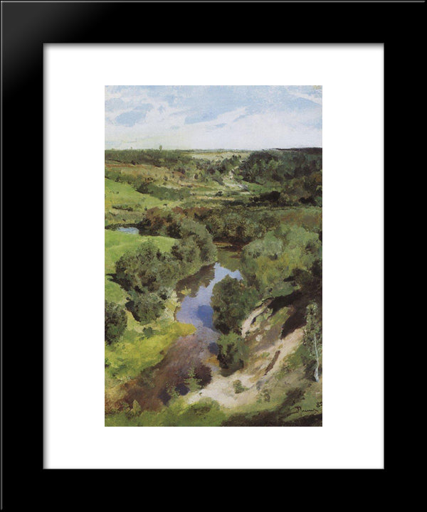 Voria 20x24 Black Modern Wood Framed Art Print Poster by Polenov, Vasily