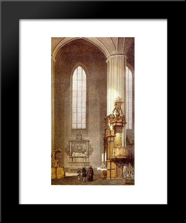 Interior Of Bernardine Church In Vilnius, Lithuania 20x24 Black Modern Wood Framed Art Print Poster by Sadovnikov, Vasily