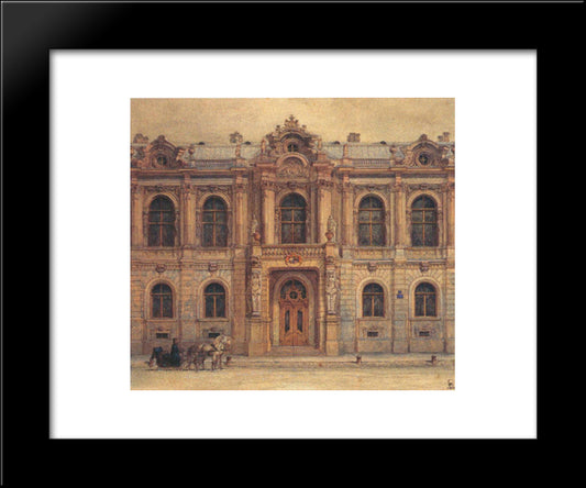 The Mansion Of Countess Z. I. Yusupova 20x24 Black Modern Wood Framed Art Print Poster by Sadovnikov, Vasily