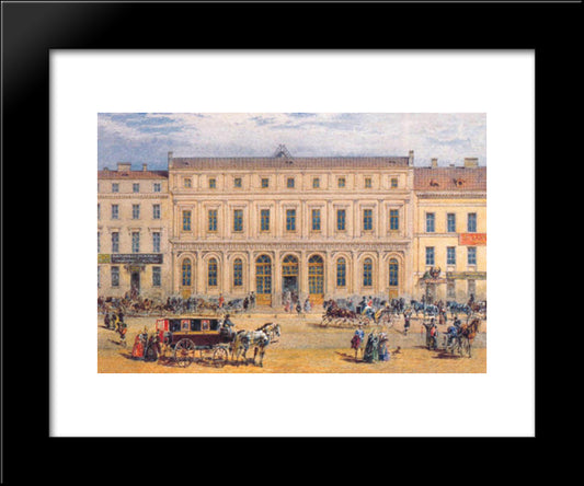 View Of The Passazh Department Store In 1848 20x24 Black Modern Wood Framed Art Print Poster by Sadovnikov, Vasily