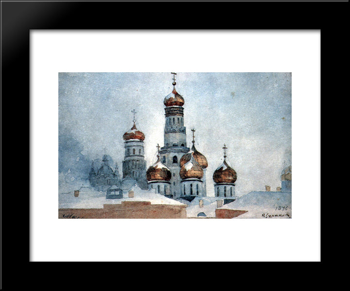 Belfry Ivan The Great 20x24 Black Modern Wood Framed Art Print Poster by Surikov, Vasily