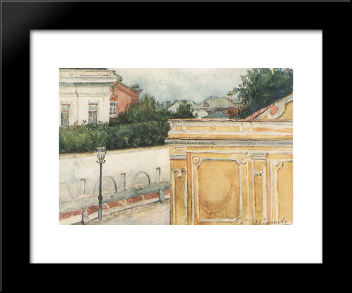 Bit Of Moscow 20x24 Black Modern Wood Framed Art Print Poster by Surikov, Vasily