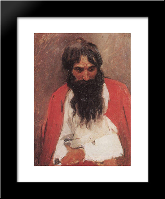 Blackbearded Old Man 20x24 Black Modern Wood Framed Art Print Poster by Surikov, Vasily