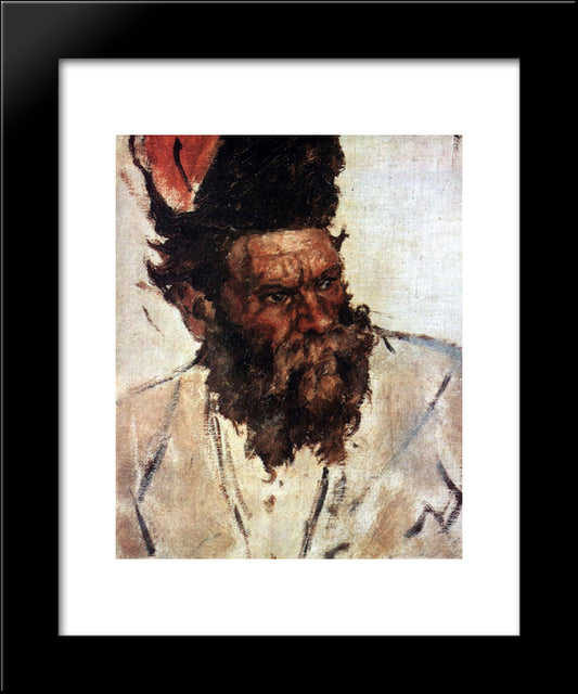 Don Cossack Rjidin (Study To The Conquest Of Siberia By Yermak) 20x24 Black Modern Wood Framed Art Print Poster by Surikov, Vasily