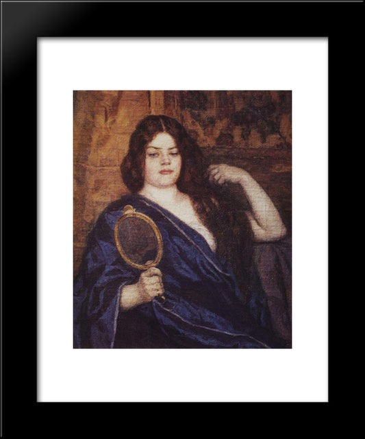 Siberian Woman 20x24 Black Modern Wood Framed Art Print Poster by Surikov, Vasily