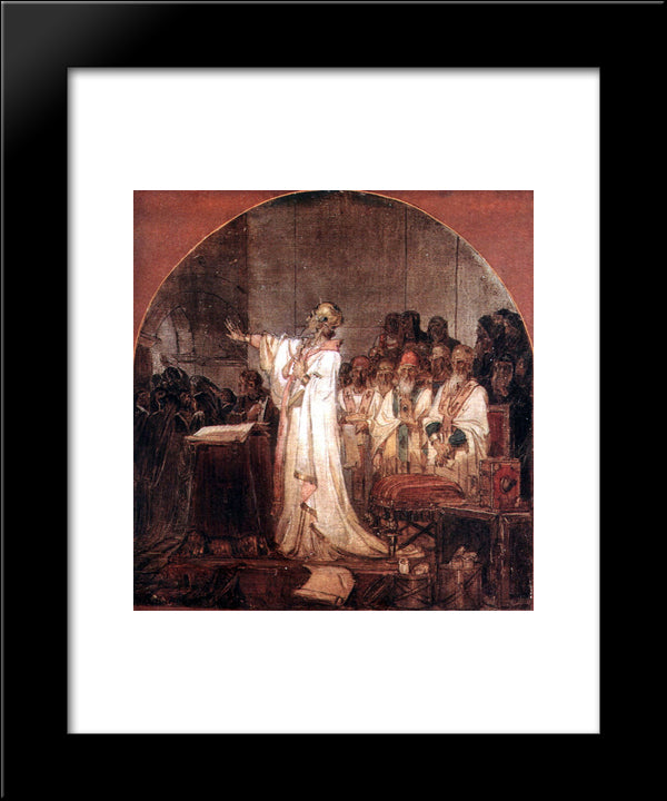 Third Ecumenical Council Of Ephesus 20x24 Black Modern Wood Framed Art Print Poster by Surikov, Vasily