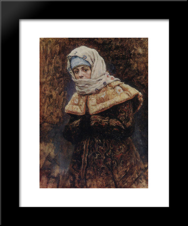 Young Lady 20x24 Black Modern Wood Framed Art Print Poster by Surikov, Vasily