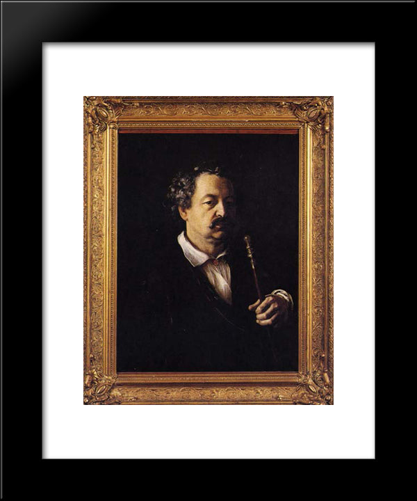 Alyabyev A 20x24 Black Modern Wood Framed Art Print Poster by Tropinin, Vasily