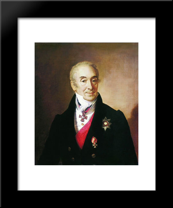 Kushnikov Prokofiev 20x24 Black Modern Wood Framed Art Print Poster by Tropinin, Vasily