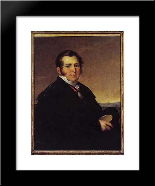 Kusov Alexey 20x24 Black Modern Wood Framed Art Print Poster by Tropinin, Vasily