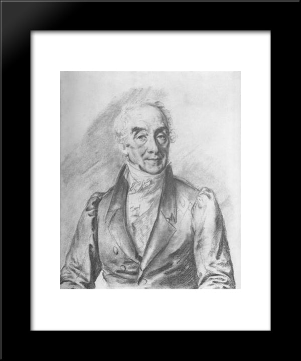 Orlov, Vladimir G 20x24 Black Modern Wood Framed Art Print Poster by Tropinin, Vasily