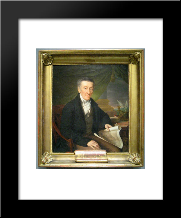 Portrait Ekimov Lazarev Lazarevic 20x24 Black Modern Wood Framed Art Print Poster by Tropinin, Vasily