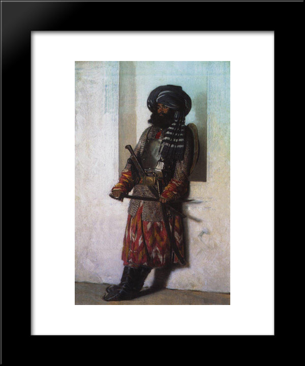 Afghan 20x24 Black Modern Wood Framed Art Print Poster by Vereshchagin, Vasily