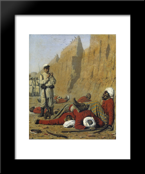 After Failure 20x24 Black Modern Wood Framed Art Print Poster by Vereshchagin, Vasily