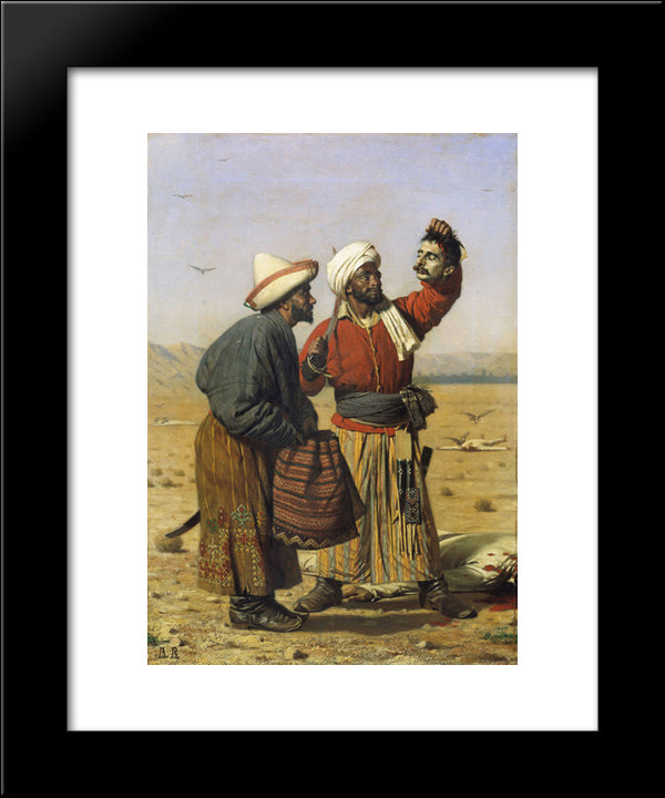 After Good Luck 20x24 Black Modern Wood Framed Art Print Poster by Vereshchagin, Vasily