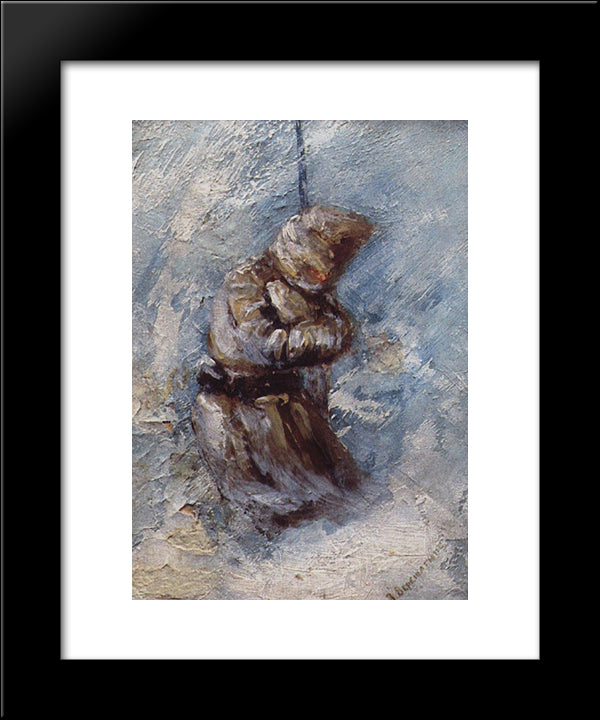 At Shipka All Is Quiet ... 20x24 Black Modern Wood Framed Art Print Poster by Vereshchagin, Vasily