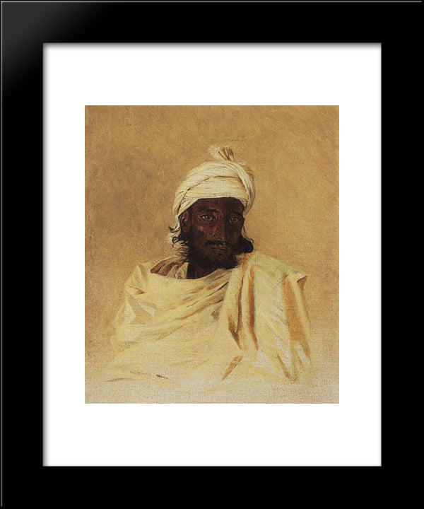 Bhil 20x24 Black Modern Wood Framed Art Print Poster by Vereshchagin, Vasily