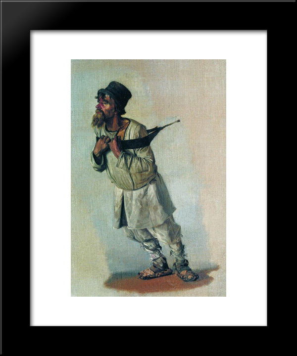 Burlak Who Hold Hands On The Strap 20x24 Black Modern Wood Framed Art Print Poster by Vereshchagin, Vasily