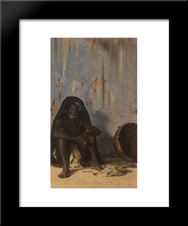 Coolie (Porter) 20x24 Black Modern Wood Framed Art Print Poster by Vereshchagin, Vasily