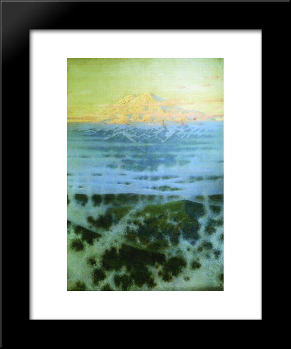 Elbrus 20x24 Black Modern Wood Framed Art Print Poster by Vereshchagin, Vasily
