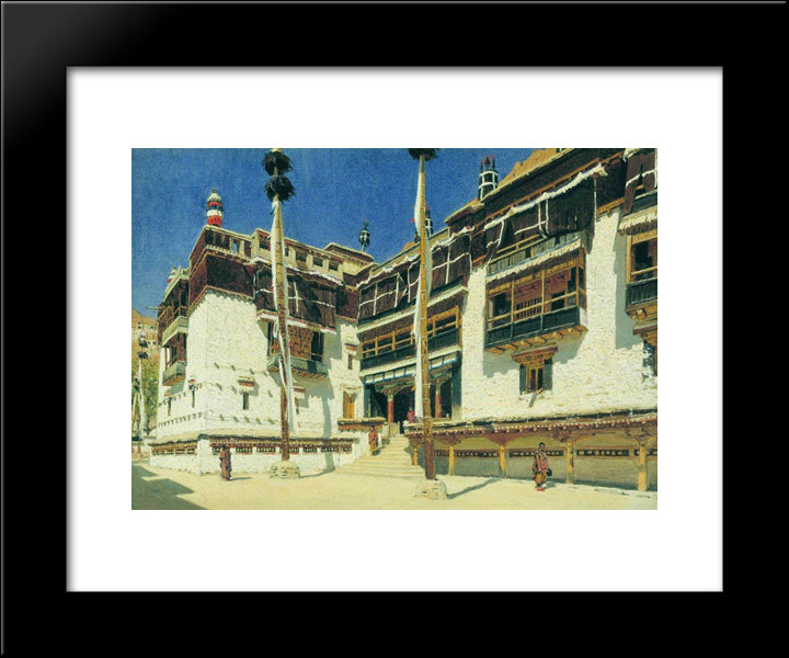 Hemis Monastery In Ladakh 20x24 Black Modern Wood Framed Art Print Poster by Vereshchagin, Vasily