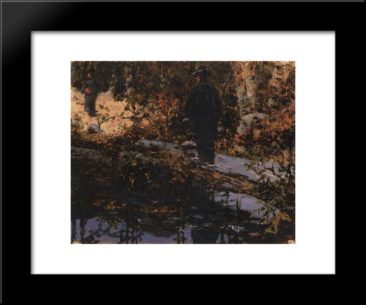 In The Park 20x24 Black Modern Wood Framed Art Print Poster by Vereshchagin, Vasily