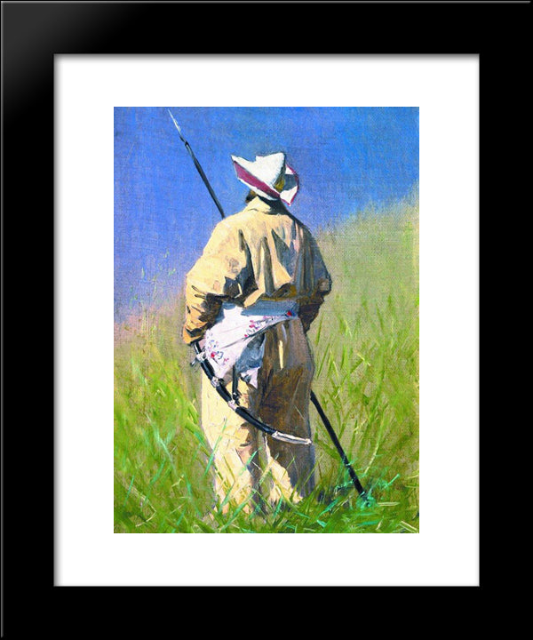 Kyrgyz 20x24 Black Modern Wood Framed Art Print Poster by Vereshchagin, Vasily