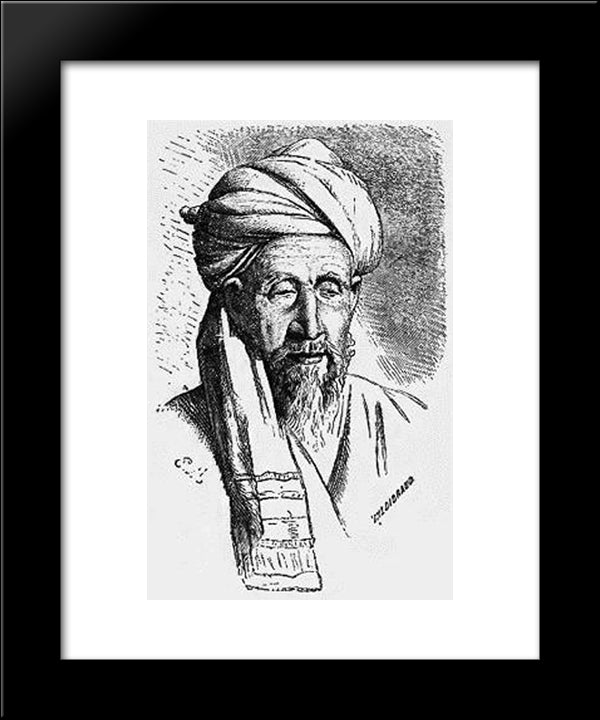 Mullah Tajik 20x24 Black Modern Wood Framed Art Print Poster by Vereshchagin, Vasily
