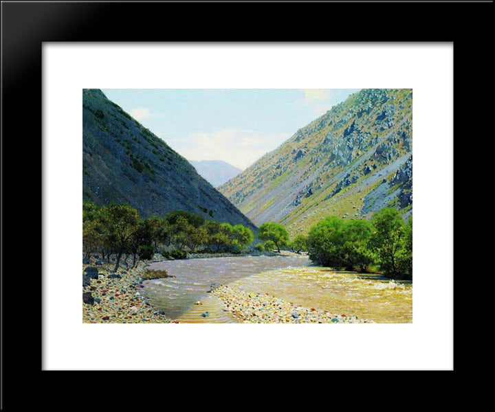 Passage Of Barskaun 20x24 Black Modern Wood Framed Art Print Poster by Vereshchagin, Vasily