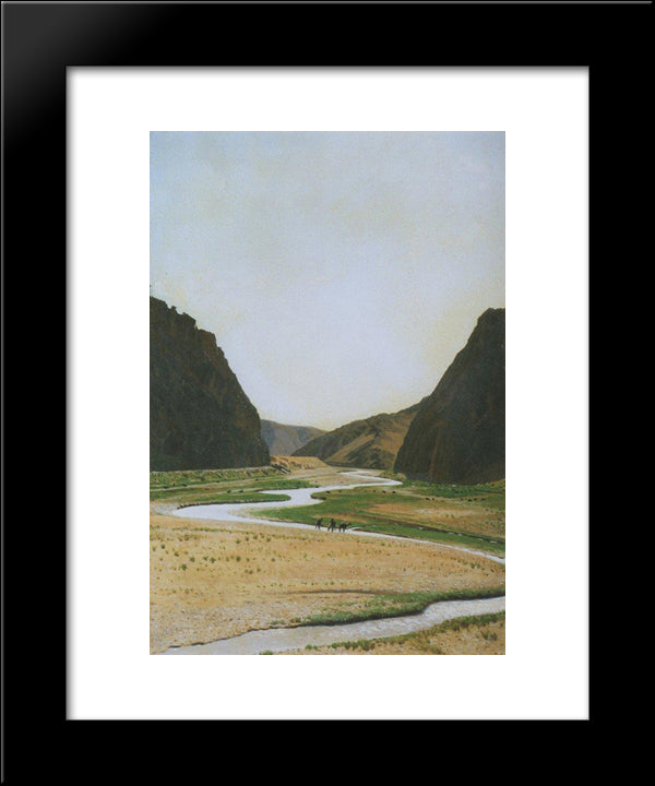 Tamerlan'S Gate 20x24 Black Modern Wood Framed Art Print Poster by Vereshchagin, Vasily