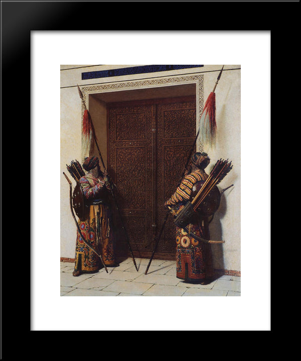 The Doors Of Tamerlane 20x24 Black Modern Wood Framed Art Print Poster by Vereshchagin, Vasily