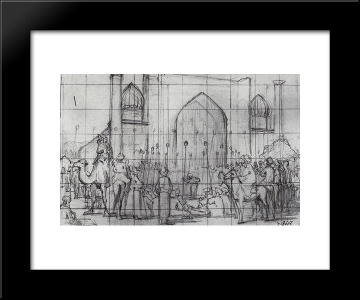 Triumph 20x24 Black Modern Wood Framed Art Print Poster by Vereshchagin, Vasily