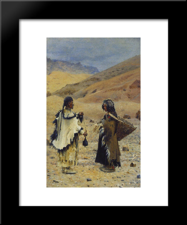 West Tibetans 20x24 Black Modern Wood Framed Art Print Poster by Vereshchagin, Vasily