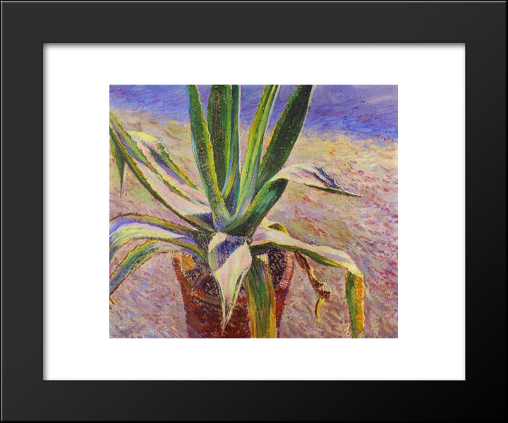 Agave 20x24 Black Modern Wood Framed Art Print Poster by Borisov Musatov, Victor