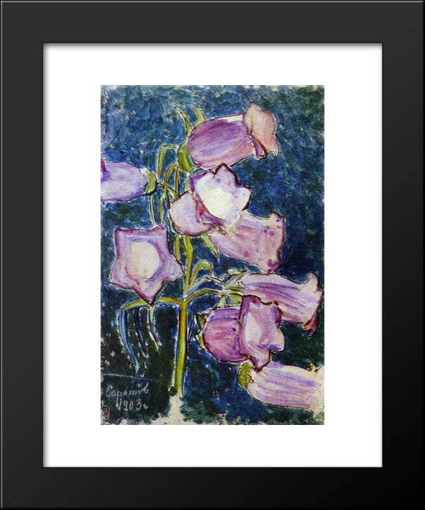 Bluebells 20x24 Black Modern Wood Framed Art Print Poster by Borisov Musatov, Victor