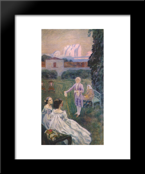 Harmony 20x24 Black Modern Wood Framed Art Print Poster by Borisov Musatov, Victor