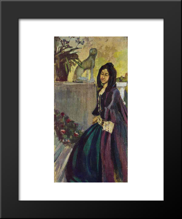 In The Park 20x24 Black Modern Wood Framed Art Print Poster by Borisov Musatov, Victor