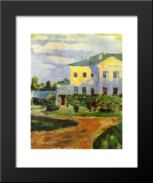 Manor House At Zubrilovka 20x24 Black Modern Wood Framed Art Print Poster by Borisov Musatov, Victor