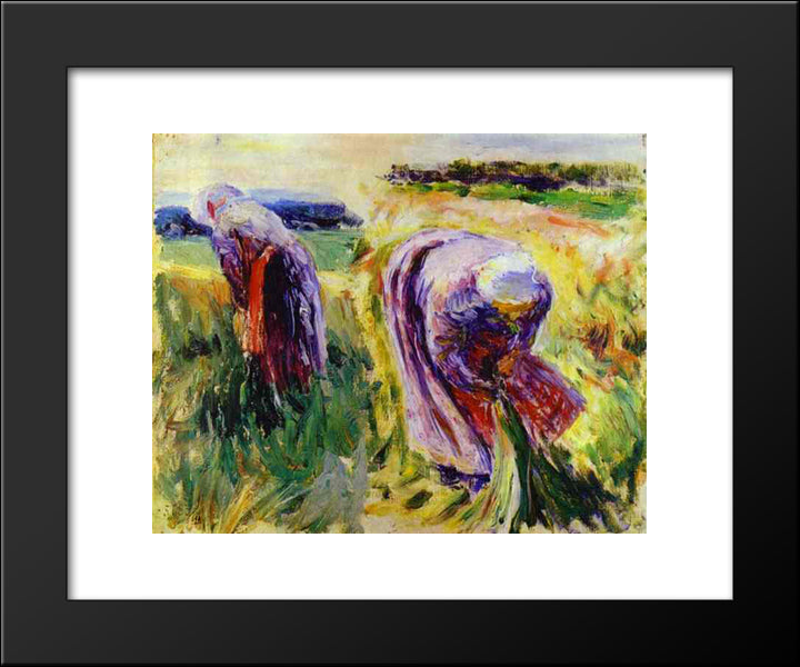 Reapers 20x24 Black Modern Wood Framed Art Print Poster by Borisov Musatov, Victor