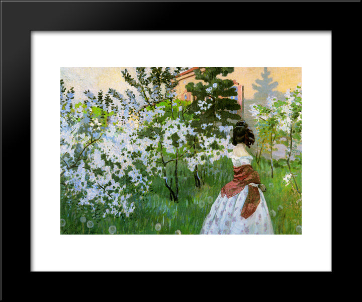 Spring Sun 20x24 Black Modern Wood Framed Art Print Poster by Borisov Musatov, Victor