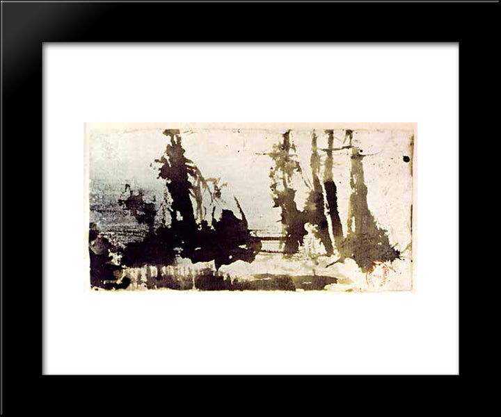 Voilures 20x24 Black Modern Wood Framed Art Print Poster by Hugo, Victor