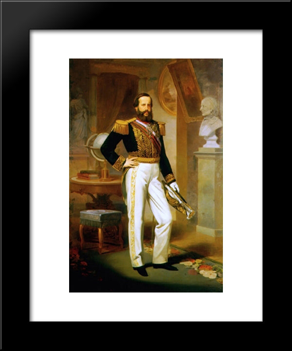 D. Pedro Ii, O Magnanimo 20x24 Black Modern Wood Framed Art Print Poster by Meirelles, Victor
