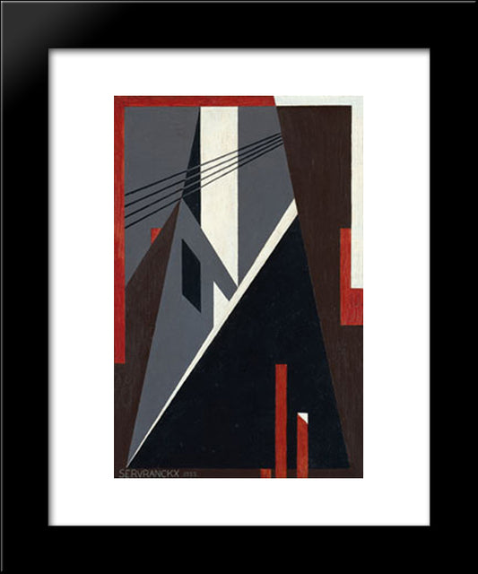 Opus 30 - 1922 (Factory) 20x24 Black Modern Wood Framed Art Print Poster by Servranckx, Victor