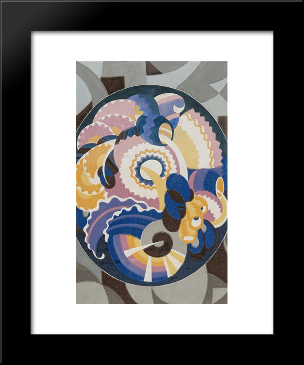 Xallpaper - Papier Peint 20x24 Black Modern Wood Framed Art Print Poster by Servranckx, Victor