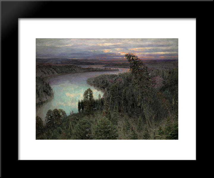 Bajarmaland 20x24 Black Modern Wood Framed Art Print Poster by Vasnetsov, Viktor