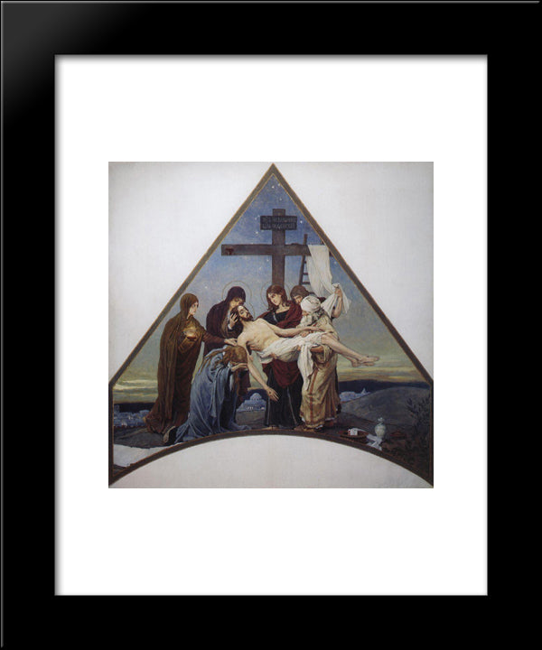 Deposition 20x24 Black Modern Wood Framed Art Print Poster by Vasnetsov, Viktor