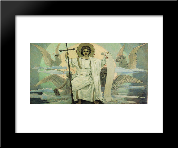 God Son 20x24 Black Modern Wood Framed Art Print Poster by Vasnetsov, Viktor