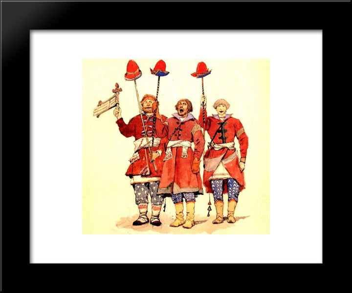 Herald 20x24 Black Modern Wood Framed Art Print Poster by Vasnetsov, Viktor